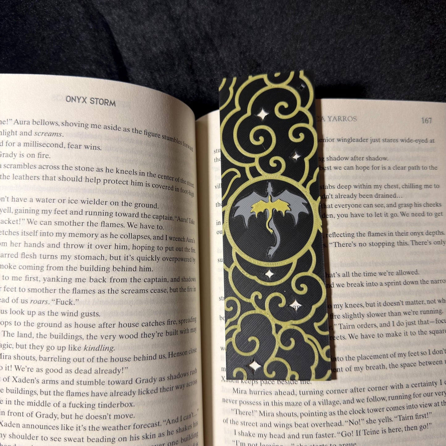 Dragon Cloud And Stars Bookmark | Fantasy Book Inspired