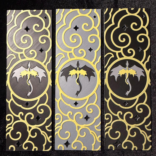 Dragon Cloud And Stars Bookmark | Fantasy Book Inspired