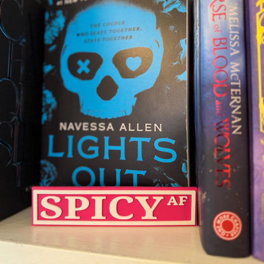 Spicy Bookshelf Street Signs (Customizable) Bookcase Sign