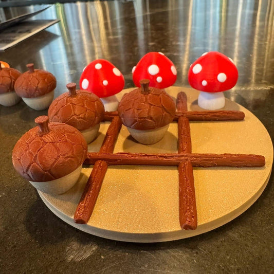 Enchanted Forest Tic Tac Toe | Hobbit Core Game | Cottage Core Gift