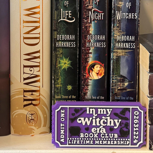In My Witchy Era Book Club Ticket Bookshelf Sitter