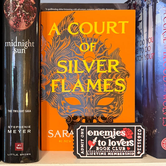 Enemies to Lovers Book Club Ticket Bookshelf Sitter