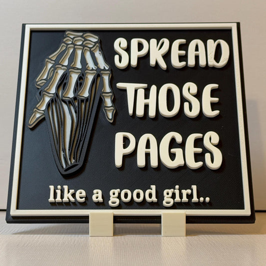 Spread Those Pages Square Sign