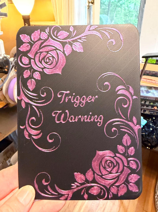 Kindle Case Insert: Trigger Warning