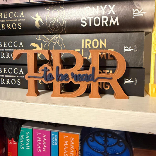 TBR To Be Read Bookshelf Sign | Shelf Sitter