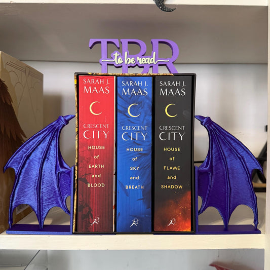 Wing Bookends | Bat Wings | Dragon Wings | Fantasy Bookshelf