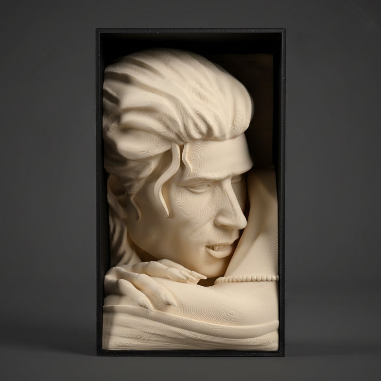 Vampire Bust Book Nook | Gothic Bookshelf Insert | Dark Romance Decor | Vampire Fantasy Shelf Sitter | Bookish Gift