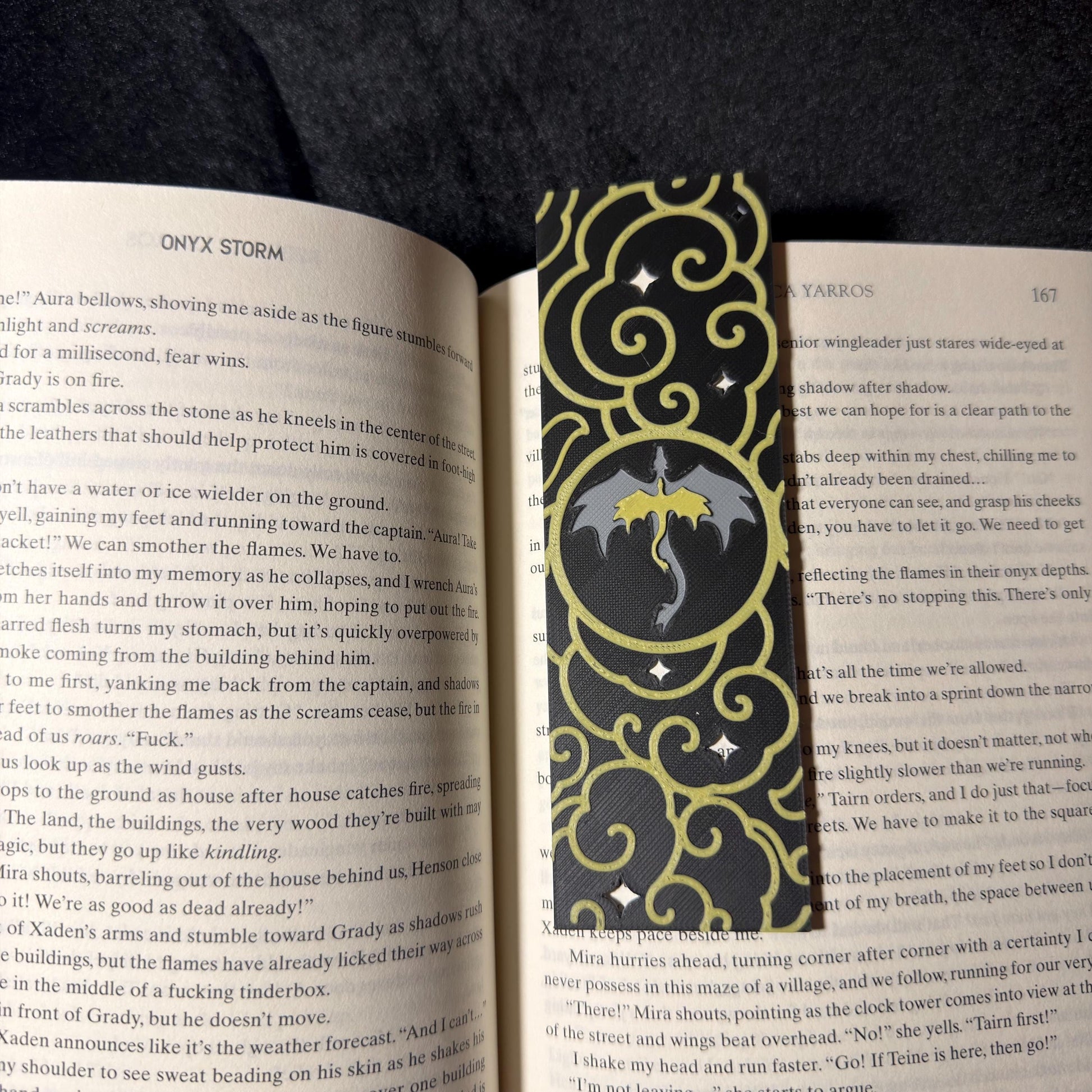 Dragon Cloud And Stars Bookmark | Fantasy Book Inspired