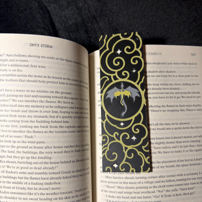 Dragon Cloud And Stars Bookmark | Fantasy Book Inspired