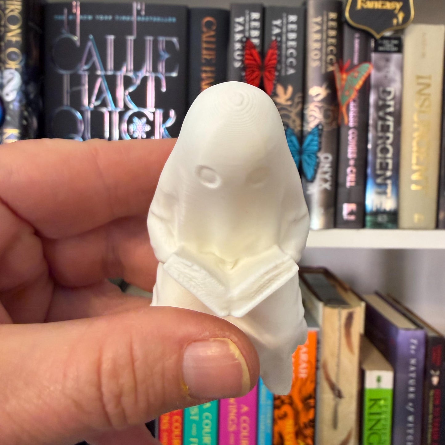 Book Reading Ghost Perchling | Shelf Sitter