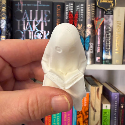 Book Reading Ghost Perchling | Shelf Sitter