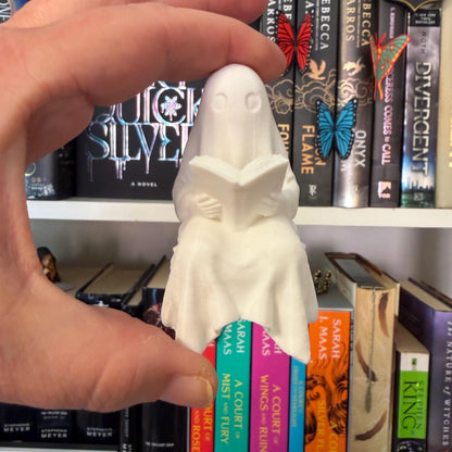 Book Reading Ghost Perchling | Shelf Sitter