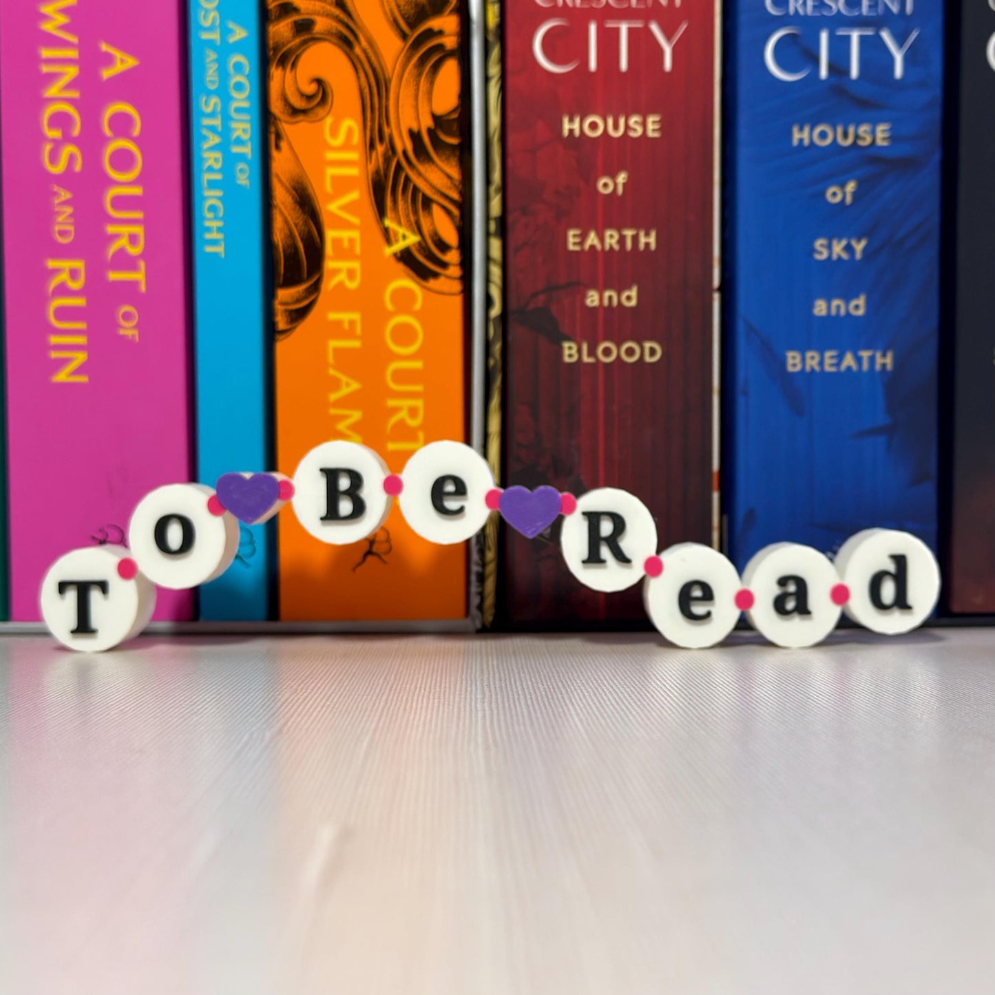 To Be Read Friendship Bracelet Sign | TBR Bookshelf Sitter