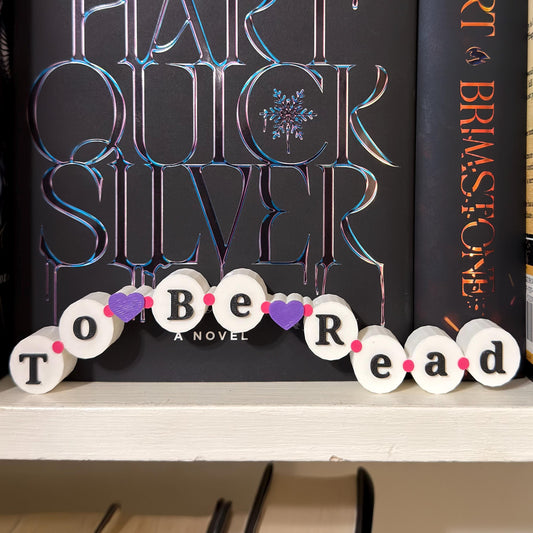 To Be Read Friendship Bracelet Sign | TBR Bookshelf Sitter