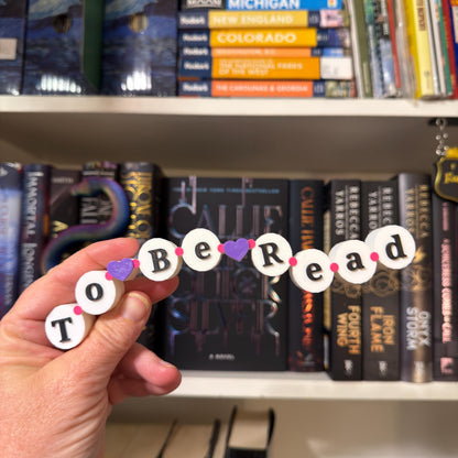 To Be Read Friendship Bracelet Sign | TBR Bookshelf Sitter