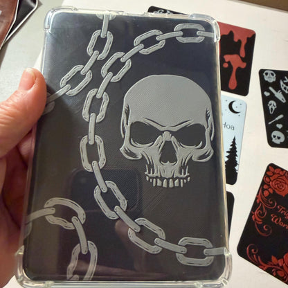 Kindle Case Insert: Skull and Chains