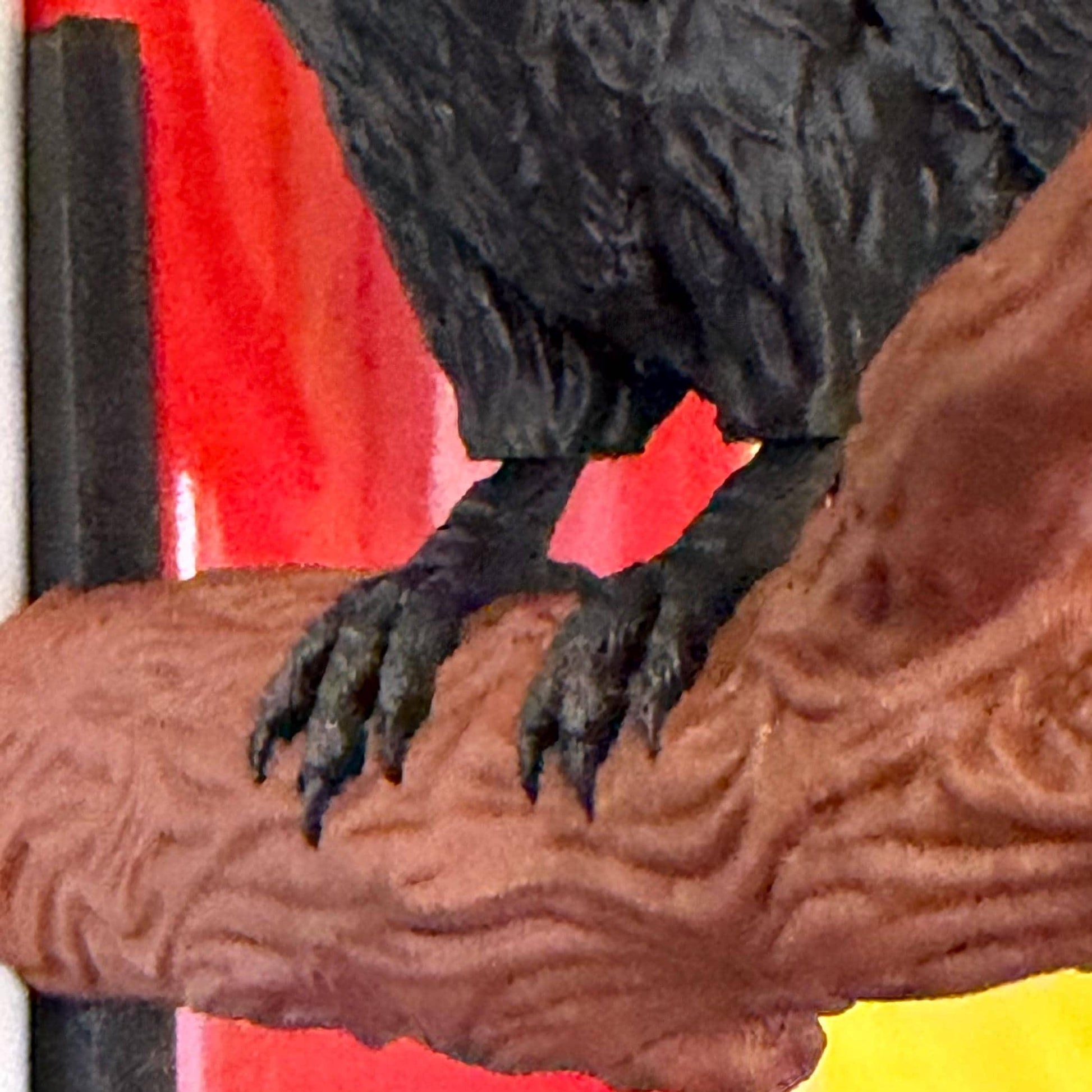Raven on a Branch Bookshelf Decoration Spine Hugger