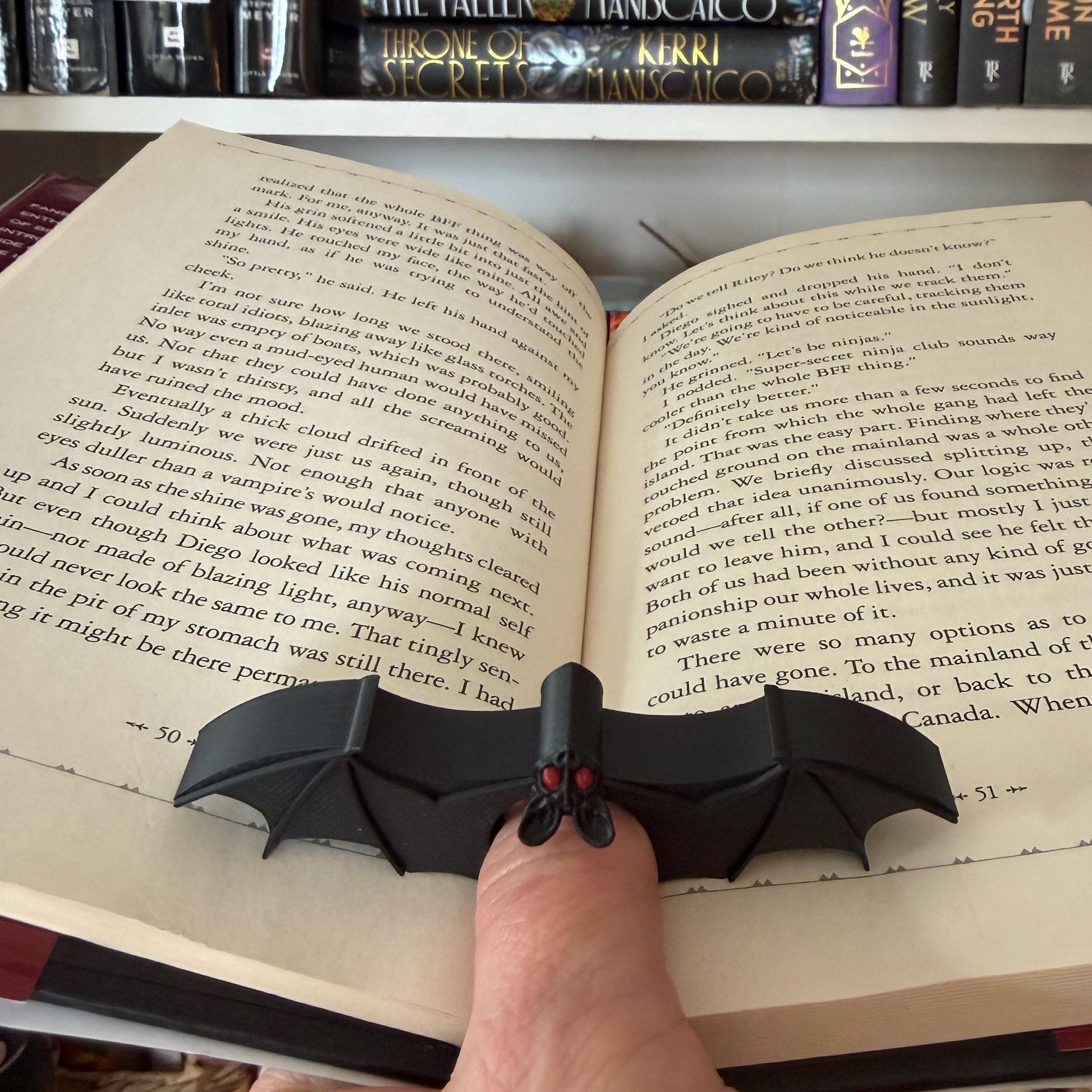 Bat Book Page Holder