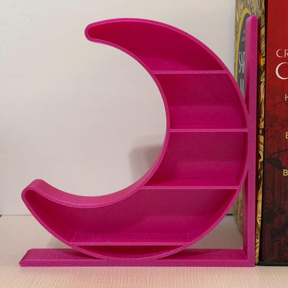 Crescent Moon Bookends and Display Shelf