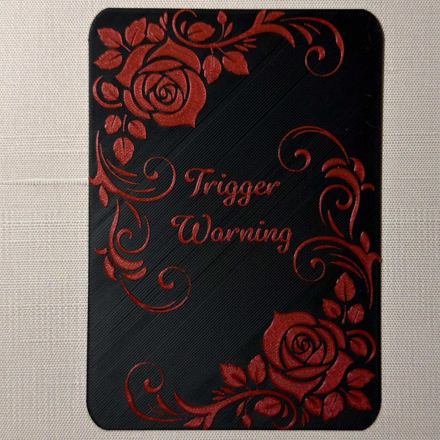 Kindle Case Insert: Trigger Warning