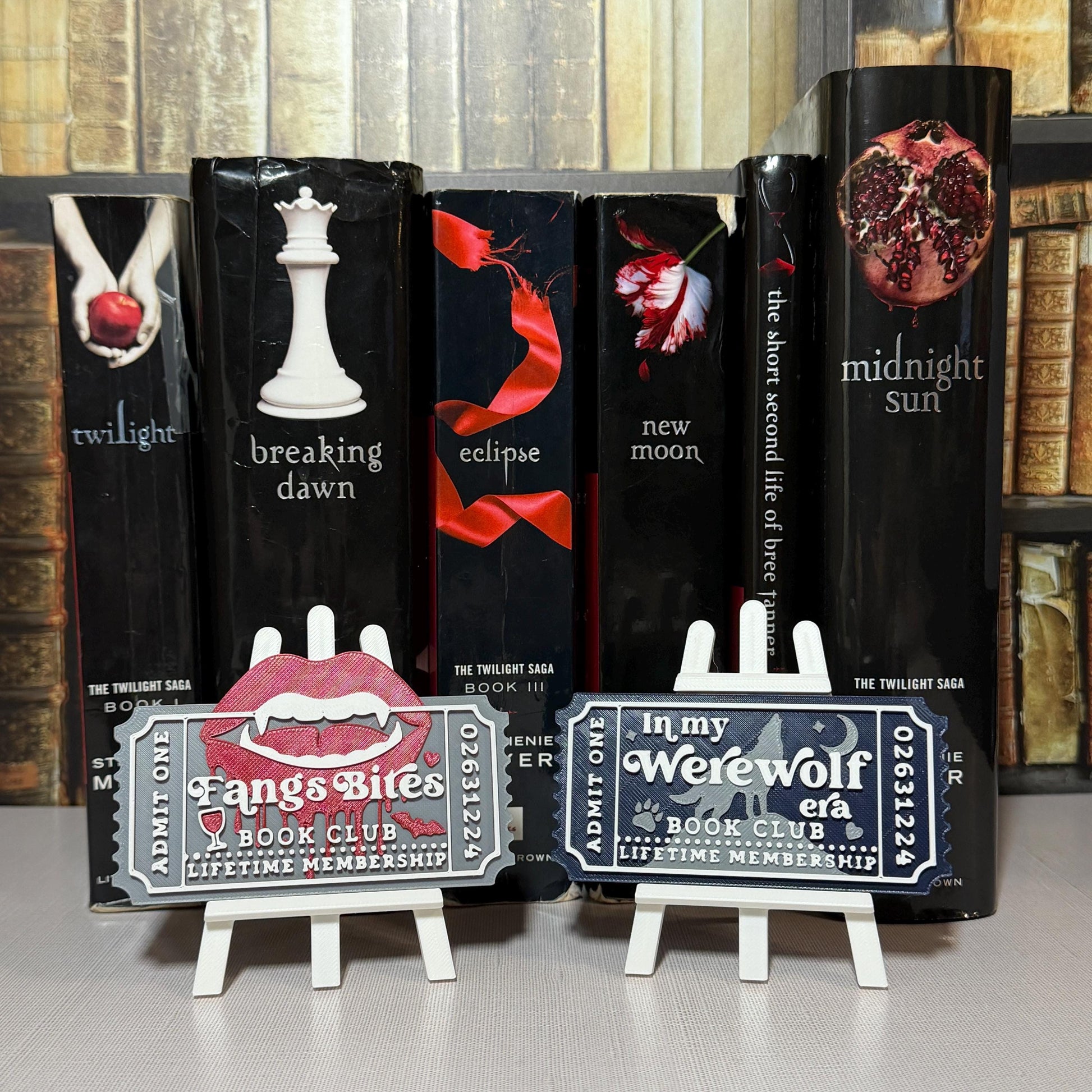 In My Werewolf Era Book Club Ticket Bookshelf Sitter
