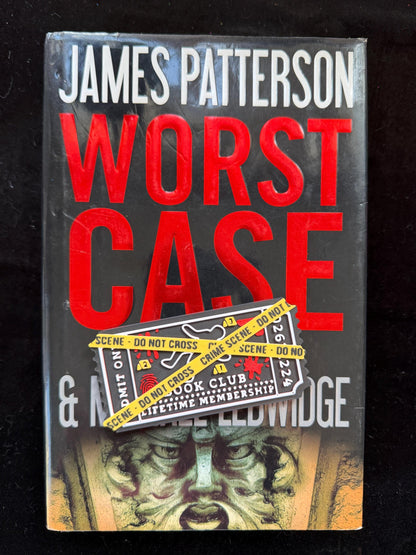 Crime Scene Book Club Ticket Bookshelf Sitter