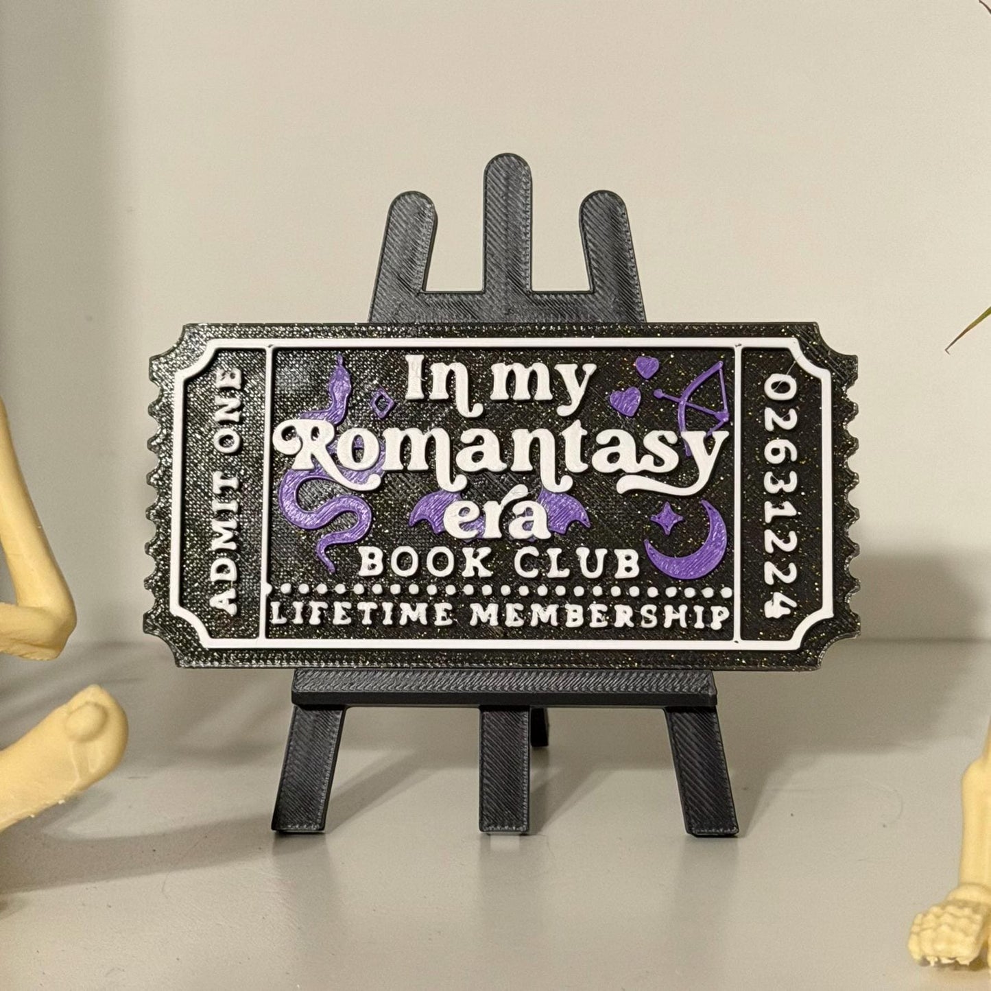 Book Club Ticket Display Easel Stand