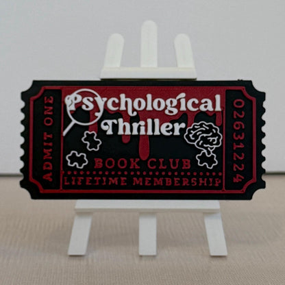 Book Club Ticket Display Easel Stand