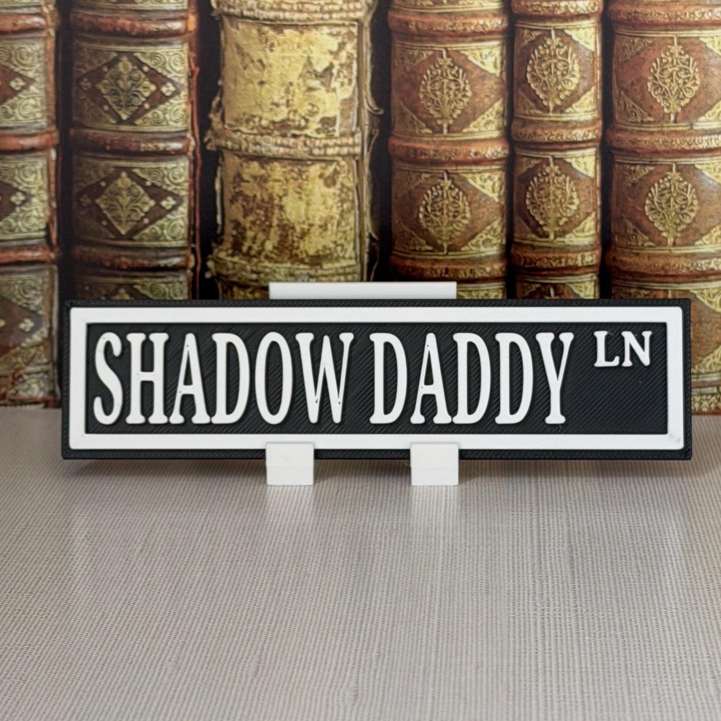Bookshelf Sign Stands