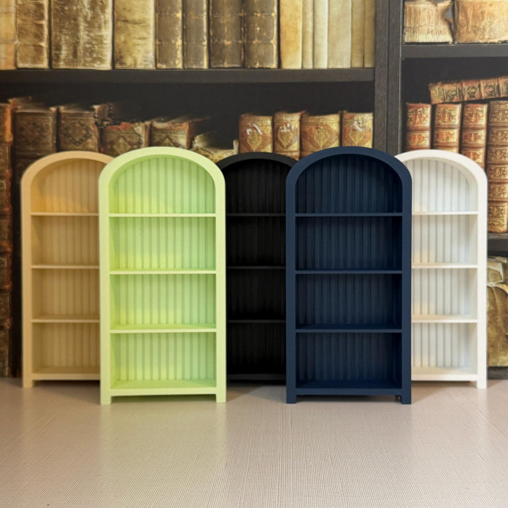 Miniature Arched Bookcase Book Tracker