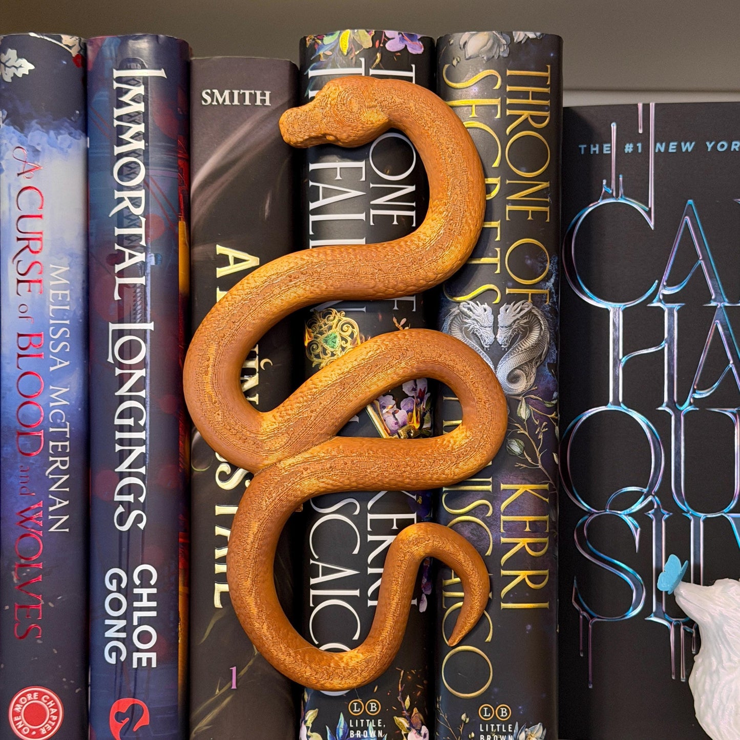 Coiled Snake Book Spine Hugger