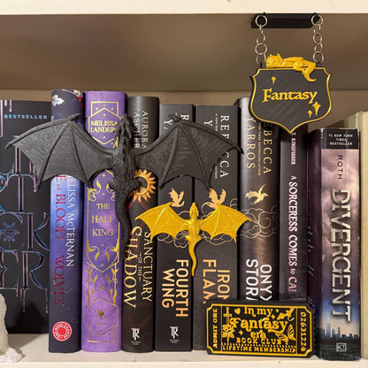In My Fantasy Era Book Club Ticket Bookshelf Sitter