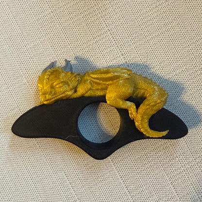 Sleeping Baby Dragon Book Page Holder | 3D Printed Fantasy Bookish Gift