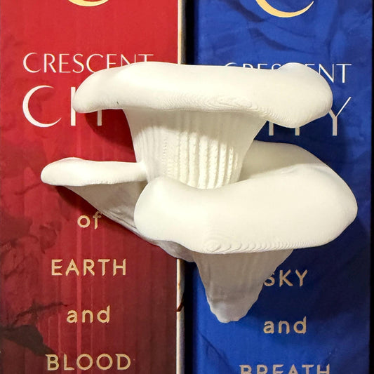 Oyster Mushroom Book Spine Hugger | Cottagecore Bookish Magnet | Fantasy Woodland Fungi Wall Decor