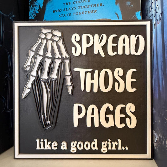 Spread Those Pages Square Sign