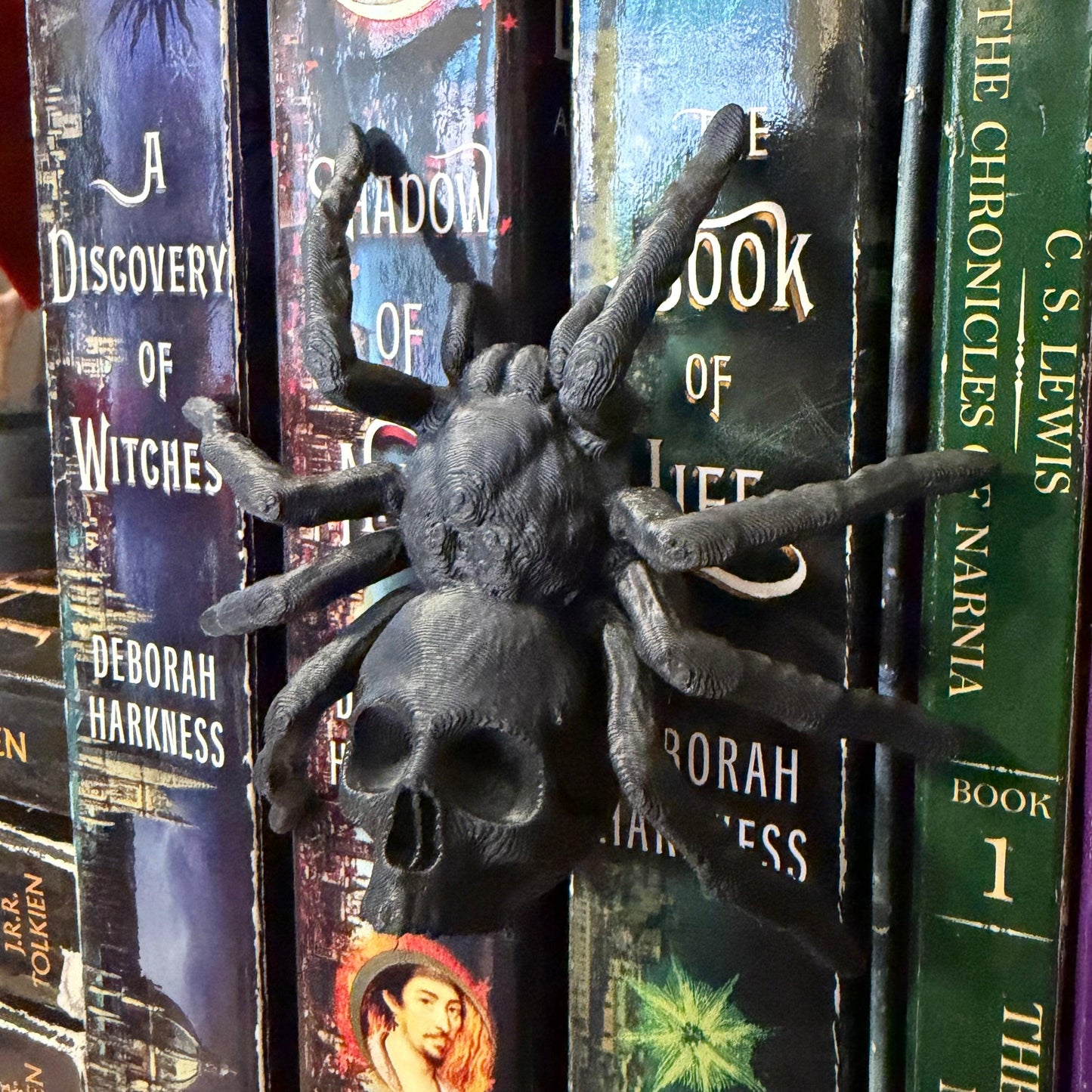 Gothic Tarantula Spider Book Spine Hugger | Shelf Sitter | Magnet