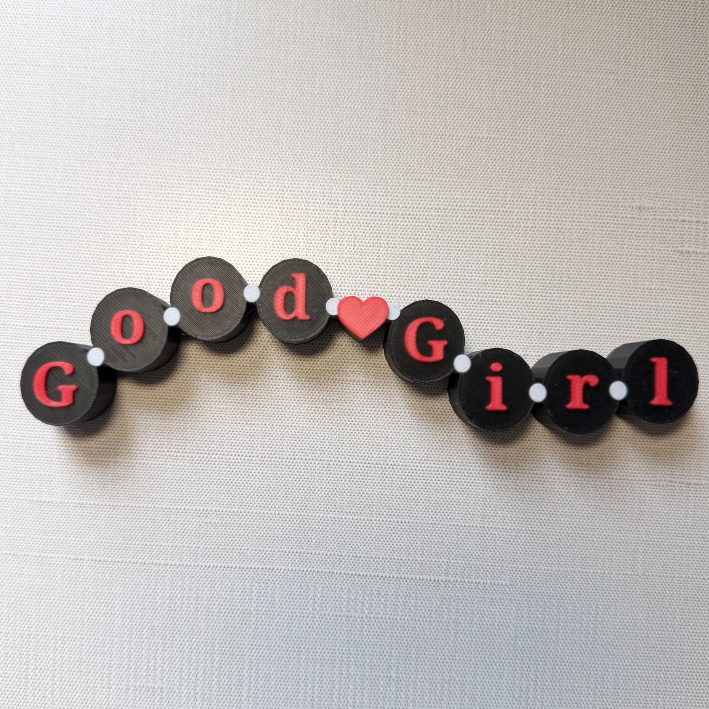 Good Girl Friendship Bracelet Sign | Bookshelf Sitter
