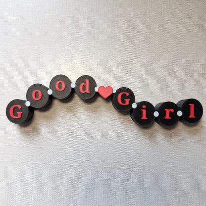 Good Girl Friendship Bracelet Sign | Bookshelf Sitter