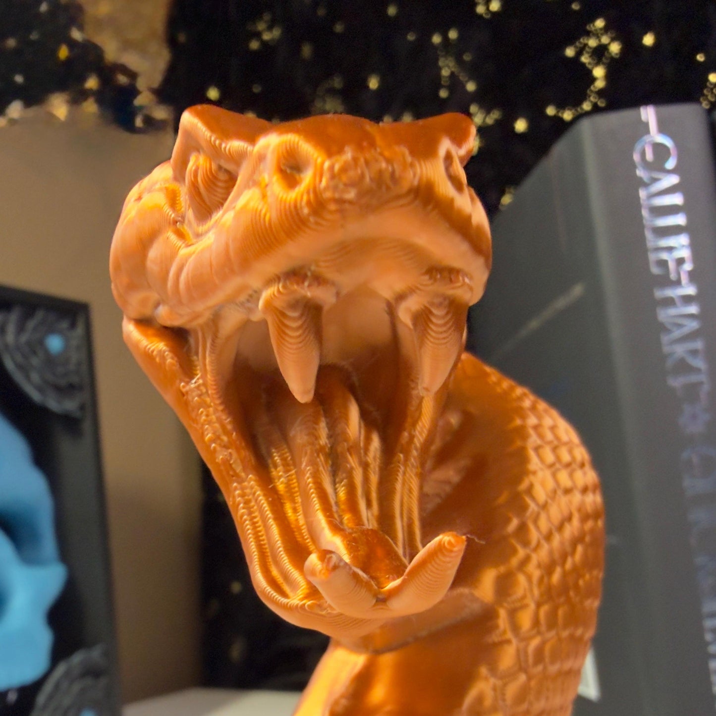Cobra Bookends | Fantasy Bookshelf Decor