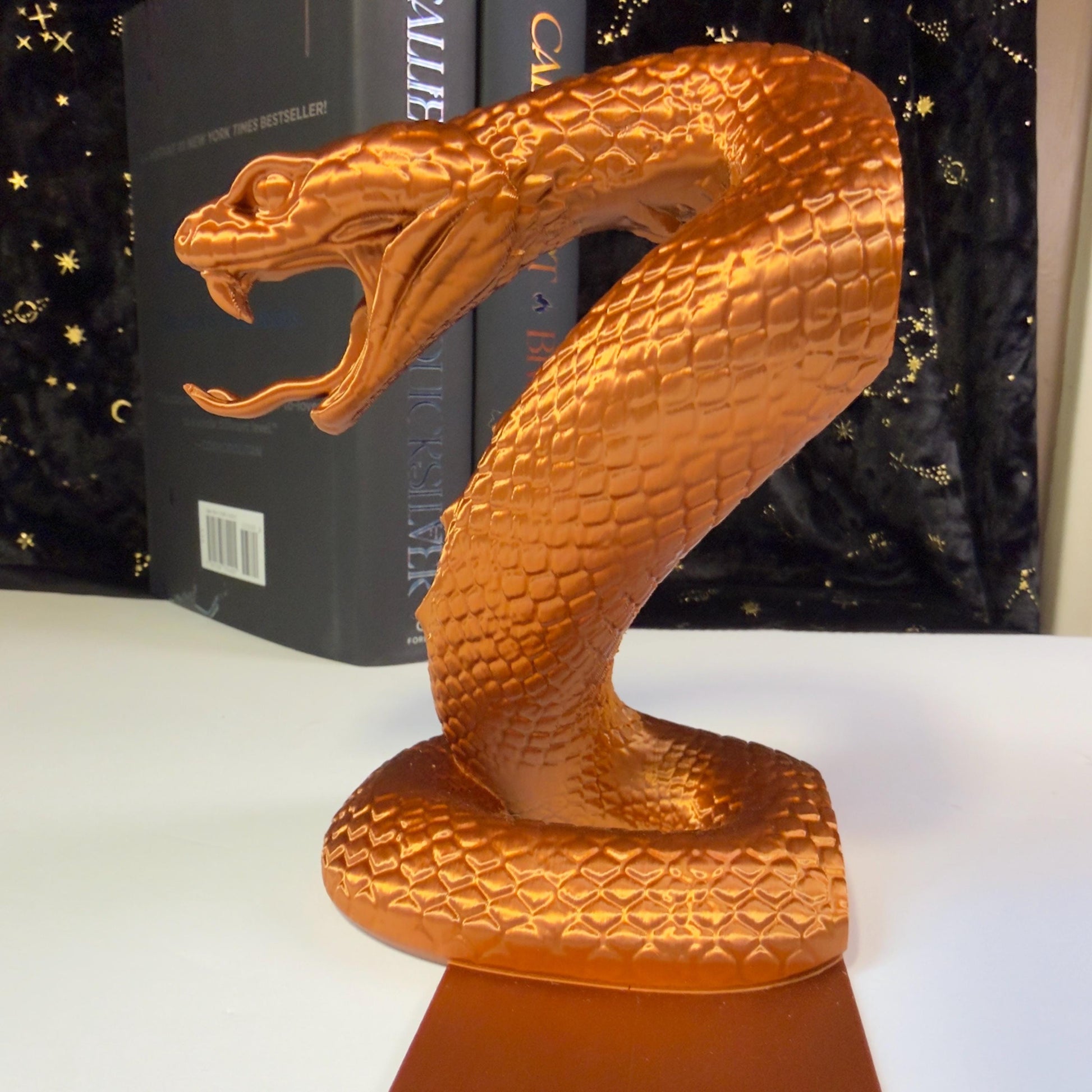 Cobra Bookends | Fantasy Bookshelf Decor