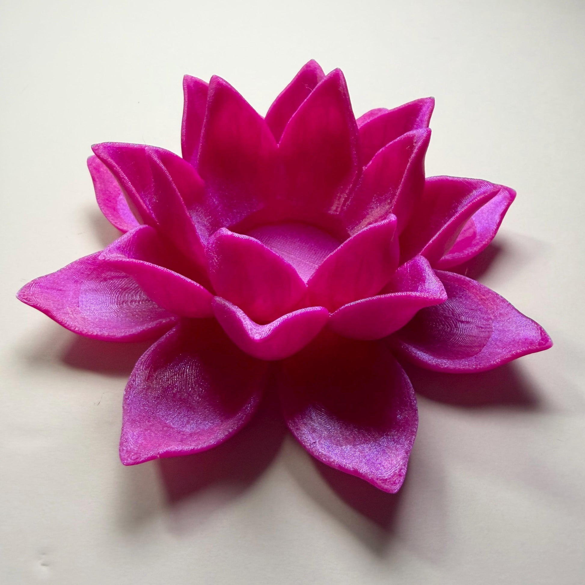 Lotus Flower Tealight Holder | Floral Bookshelf Decor | Cozy Reading Nook