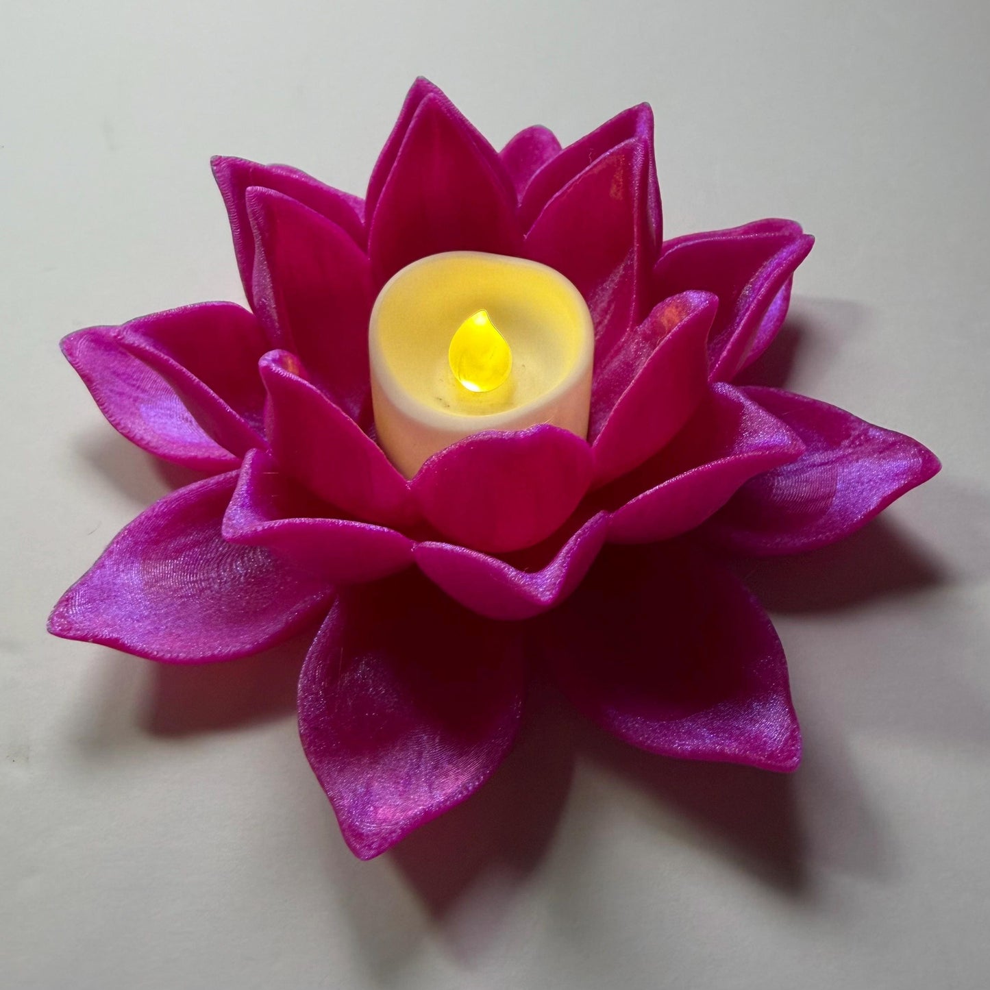 Lotus Flower Tealight Holder | Floral Bookshelf Decor | Cozy Reading Nook
