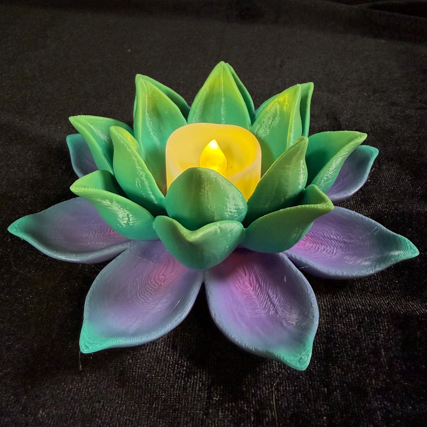 Lotus Flower Tealight Holder | Floral Bookshelf Decor | Cozy Reading Nook