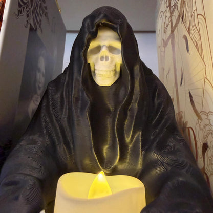 Suriel Tealight Holder XL | Shelf Sitter Perchling | Grim Reaper | Romantasy Bookshelf Decor