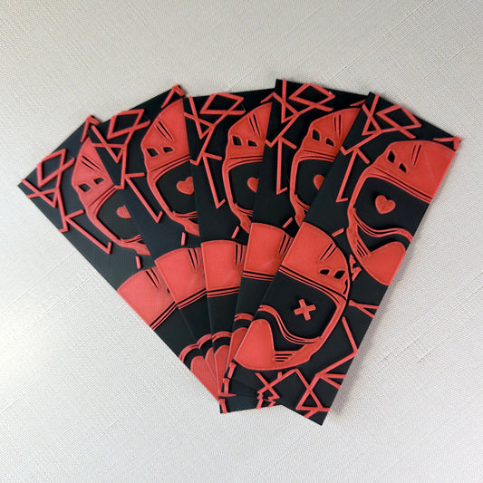 Red Mask Dark Romance Bookmark | BookTok Book Boyfriend | Caught Up Into Darkness Inspired