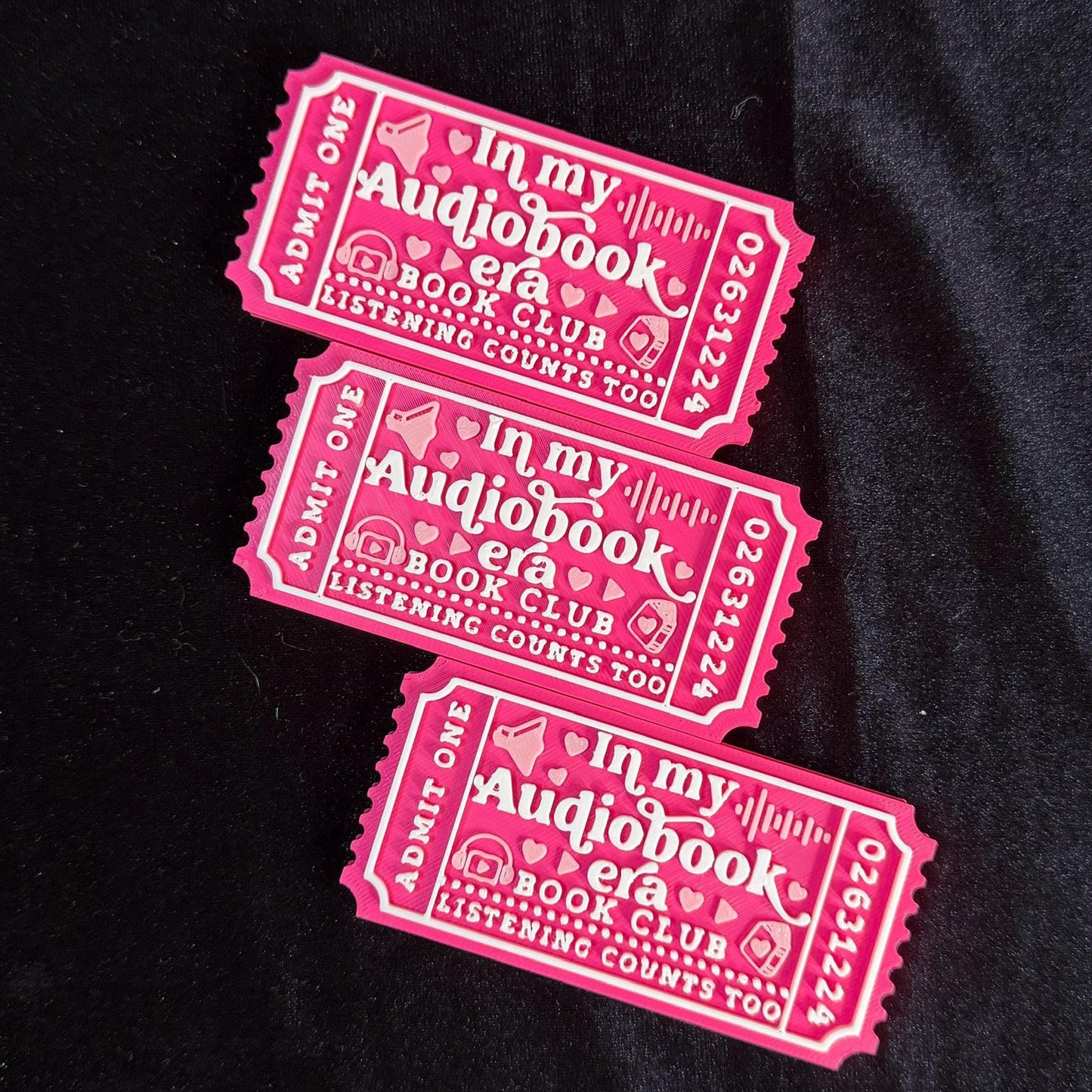In My Audiobook Era Book Club Ticket Bookshelf Sitter