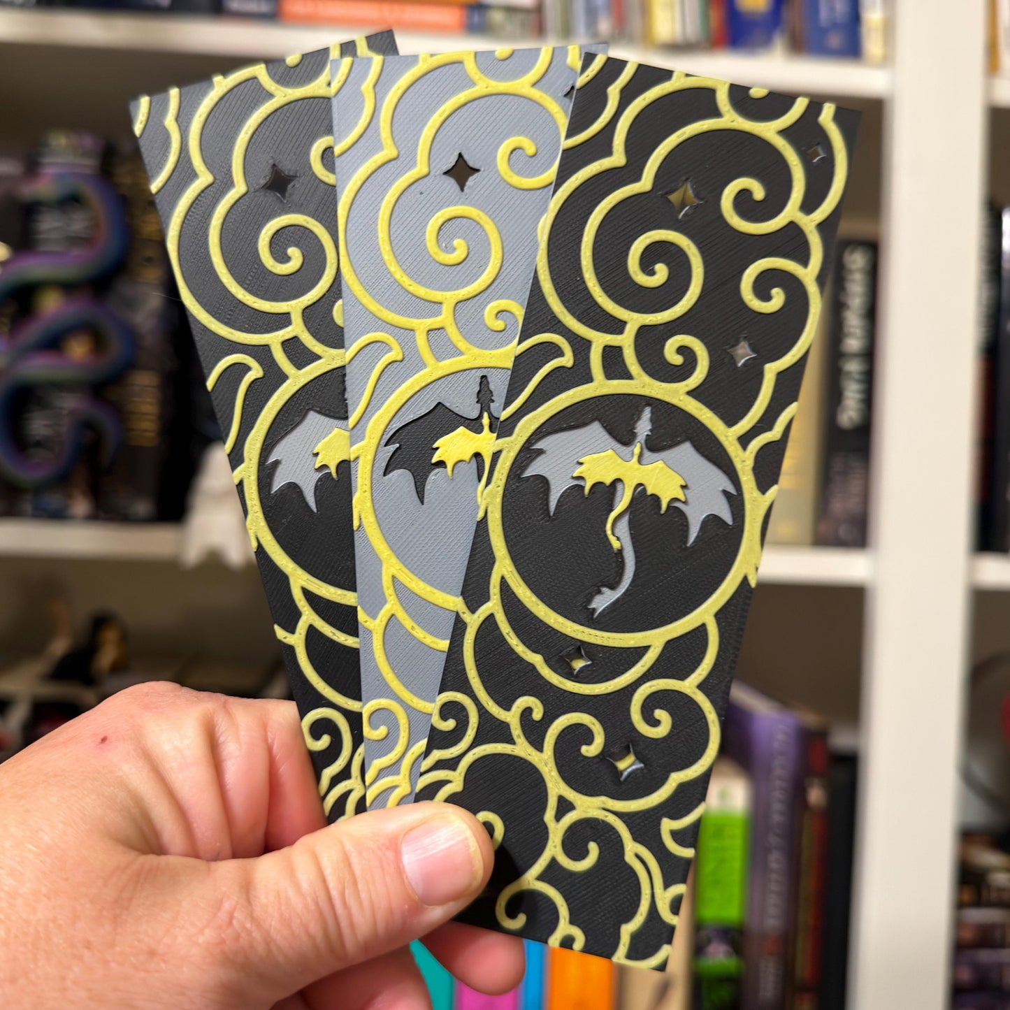 Dragon Cloud And Stars Bookmark | Fantasy Book Inspired