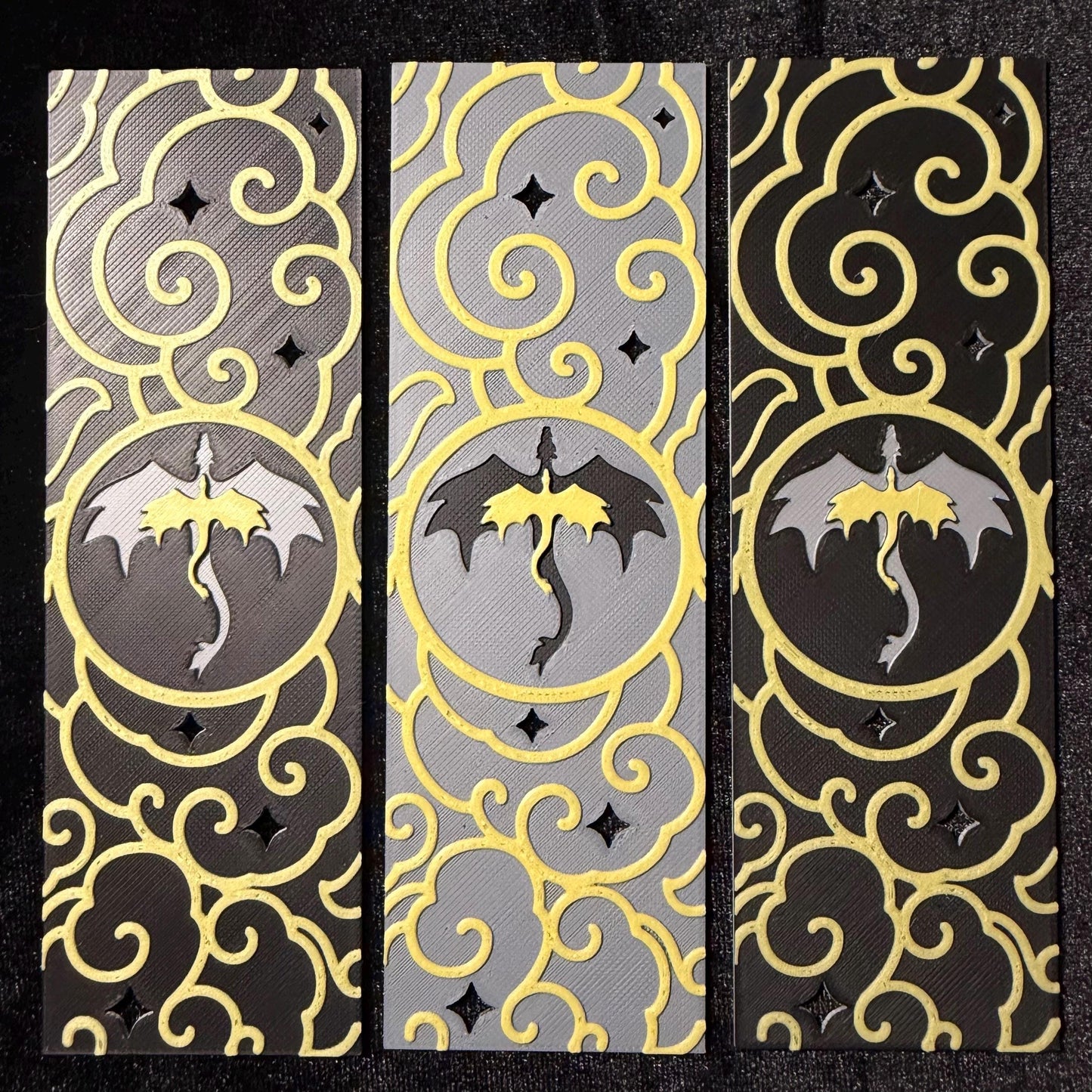 Dragon Cloud And Stars Bookmark | Fantasy Book Inspired