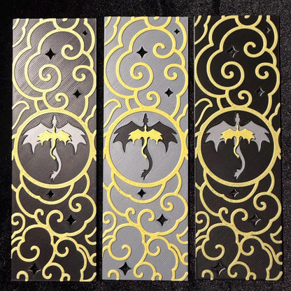 Dragon Cloud And Stars Bookmark | Fantasy Book Inspired