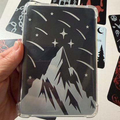 Kindle Case Insert: Mountain and Stars Fantasy Inspired